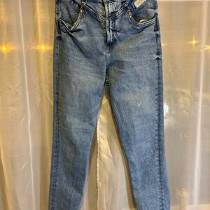 Smith + Rouge Jeans 30x32 High Rise Vintage Wash Straight Leg
